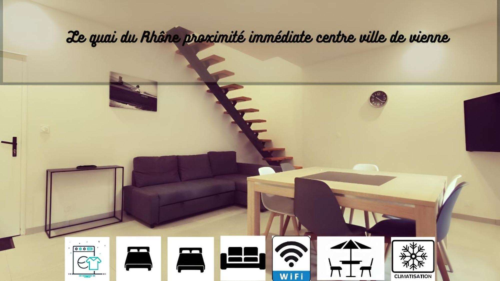 Apartament Le Quai Du Rhone Sainte-Colombe  Zewnętrze zdjęcie